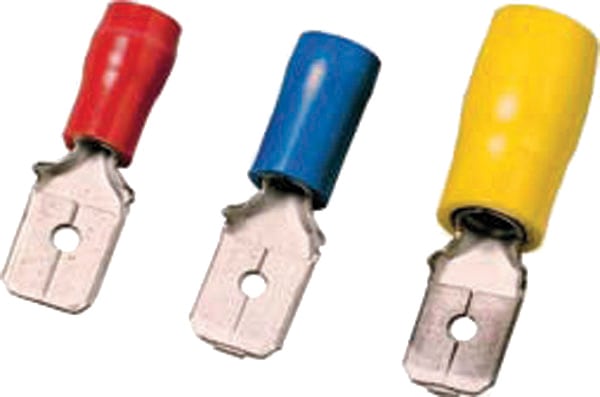 INTERCABLE SRL - INRICIQ168FSPC INNESTO MASCHIO ROSSO 6,3X0,8 ISOLATO PC