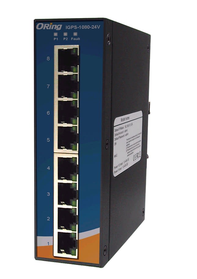 DIGIMAX SRL - DIXIGPS-1080-24V SWITCH UNAMNAGED POE+ 8XGIGAETH