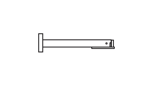 IGUZZINI ILLUMINAZI - IGZ3.BZW4.015.0 BRAC.SING.APPLIQUE FE.1X L=350 PER UFO P
