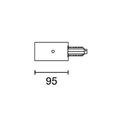 IGUZZINI ILLUMINAZI - IGZ3.MY30.001.0 TESTATA ALIM.C/CONT.TERRA DESTRO X BINAR