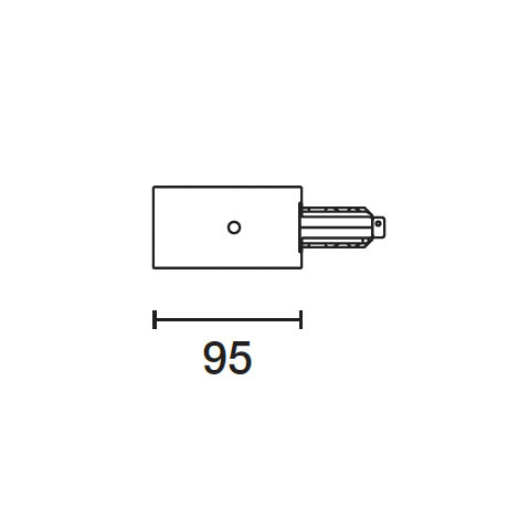 IGUZZINI ILLUMINAZI - IGZ3.MY31.001.0 TESTATA ALIM.C/CONT.TERRA SINISTRO X BIN