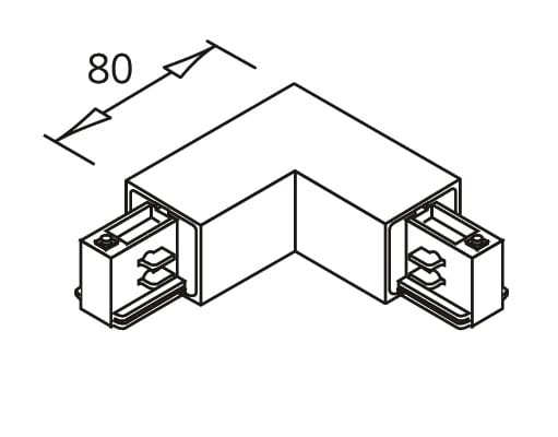 ILMAS SPA - ILA9600A271 GIUNTO L POLARITA EST./TERRA INT. BIANCO