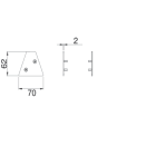 LINEA LIGHT (ILED) - ILD64641 DIRIGO KIT TAPPI DI CHIU.GR.7021 GO