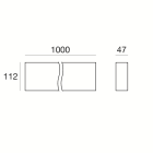 LINEA LIGHT (ILED) - ILD65038 FYLO OUT. CONTR.MURAT.112X47X1000