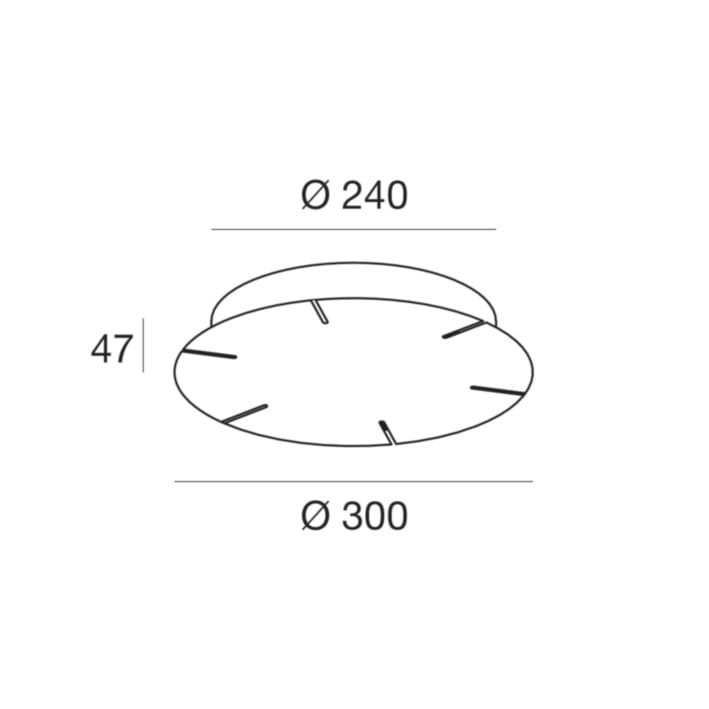 LINEA LIGHT (ILED) - ILD65154 TOUR BOX CENT.150 ON/OFF NIKEL