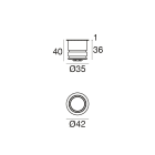 LINEA LIGHT (ILED) - ILD95475W00 Uplights | 3 topLED 1.8 W DC 24 V
