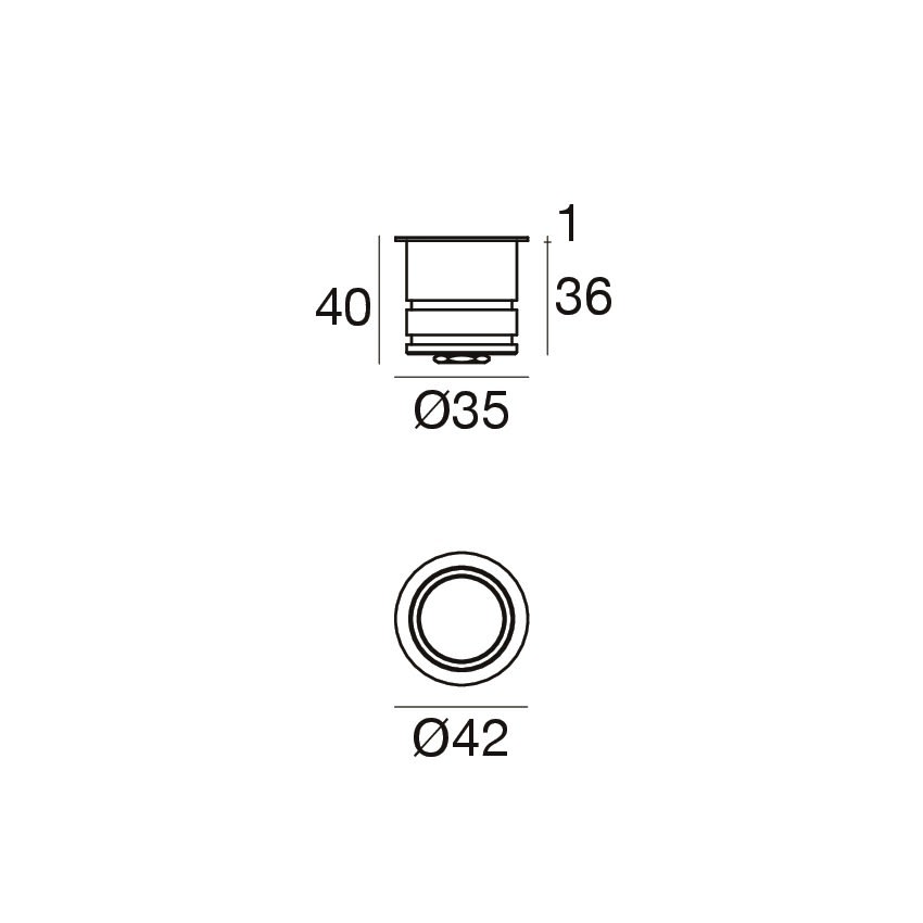 LINEA LIGHT (ILED) - ILD95475W00 ORMA-FO 7 1L D.42 SING. ANELLO VN