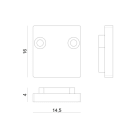 LINEA LIGHT (ILED) - ILD98918 KIT TAPPI IN PLASTICA 2PZ.BIANCHI