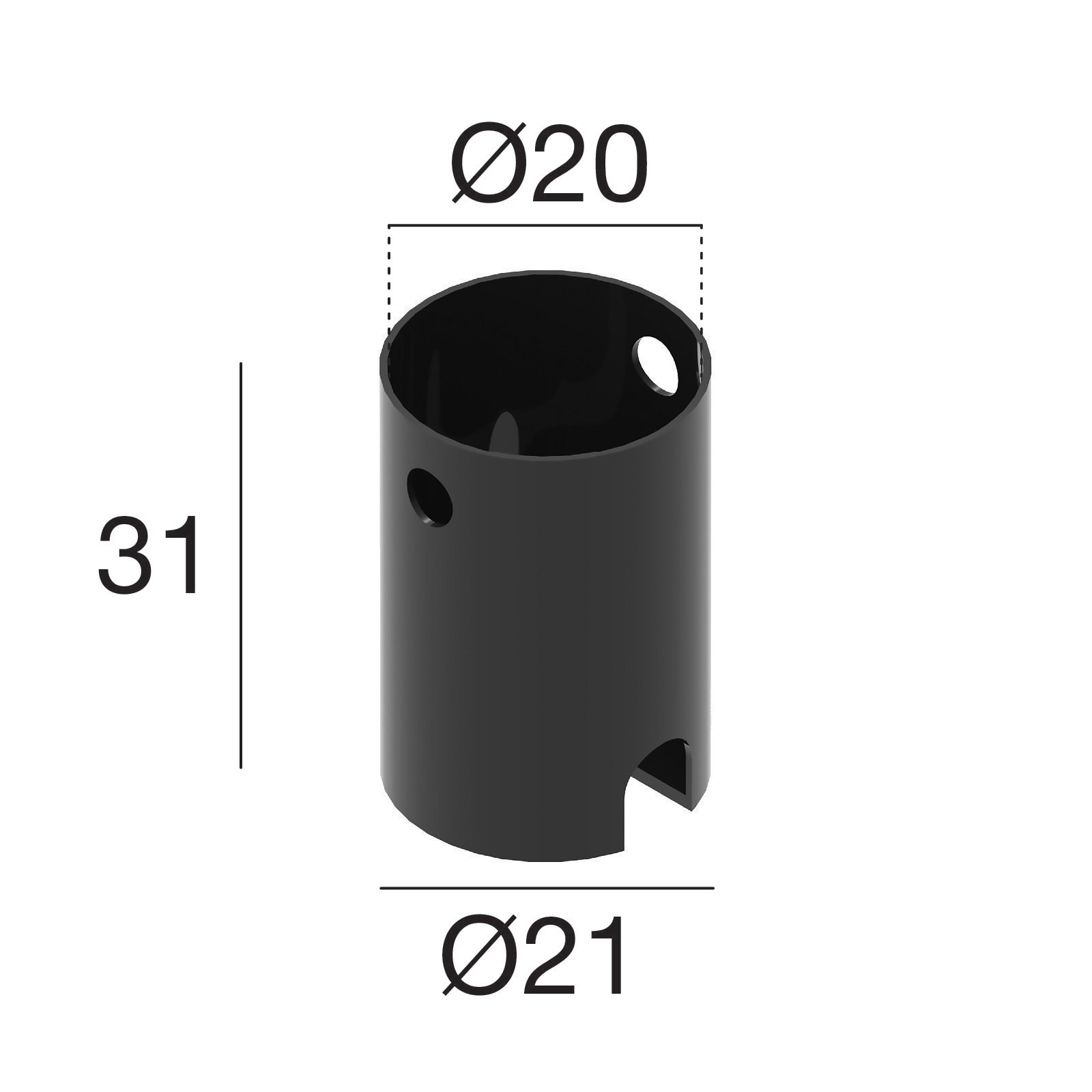 LINEA LIGHT (ILED) - ILD98950 CONTROCASSA LAELLA NY.NERO 21/31