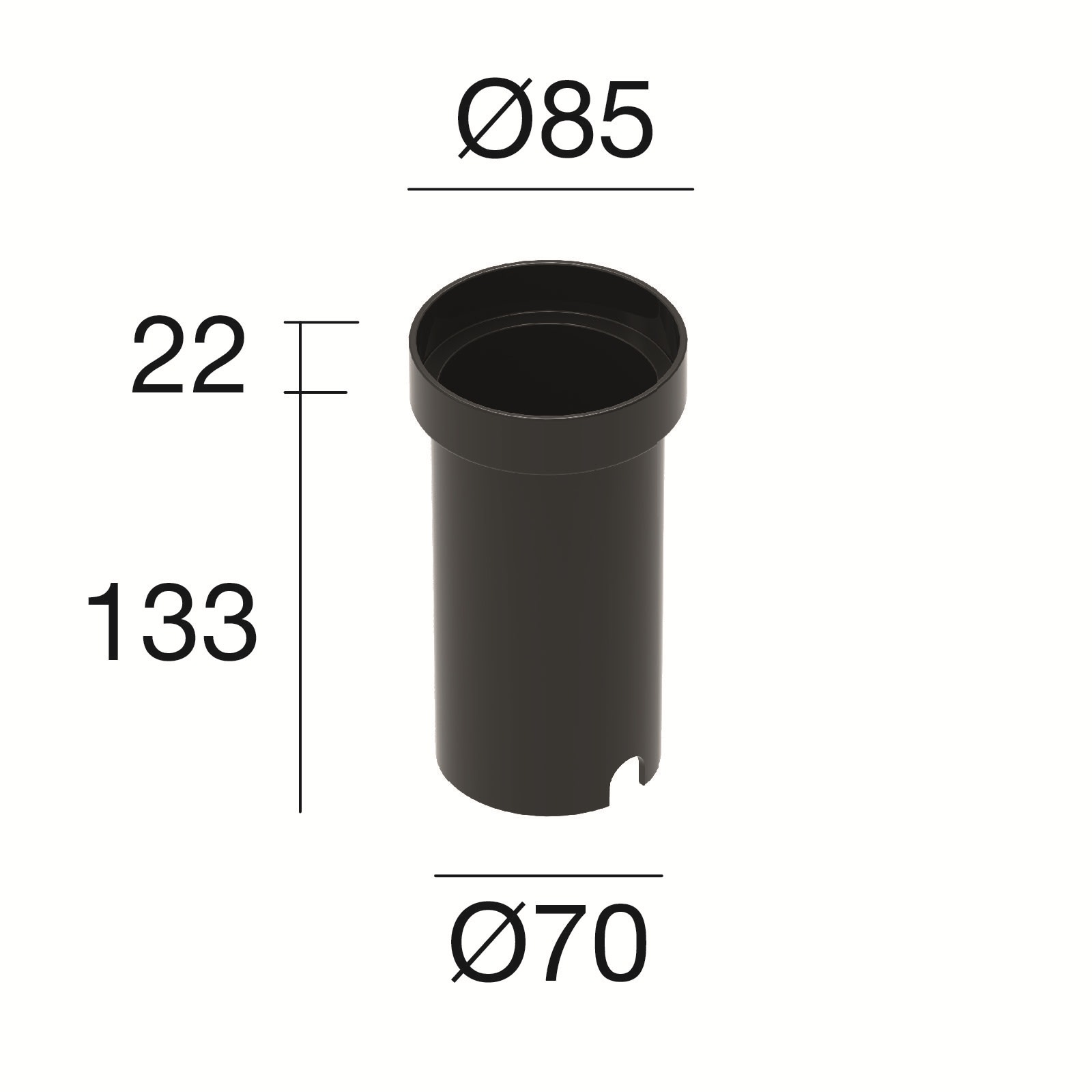 LINEA LIGHT (ILED) - ILD99680 CONTROCASSA SUELO 8W S/DRIVER H.155