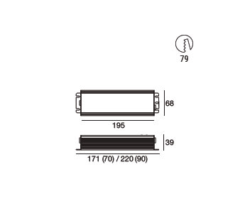 LINEA LIGHT (ILED) - ILD99729 ALIM.DIMM DALI 90W 2.28A