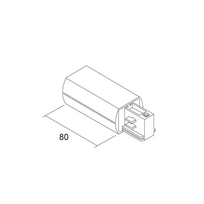 ELCOM SRL - EOW7602-10-W31 CONNETTORE ALIMENTAZIONE LKM TONDO DX BI