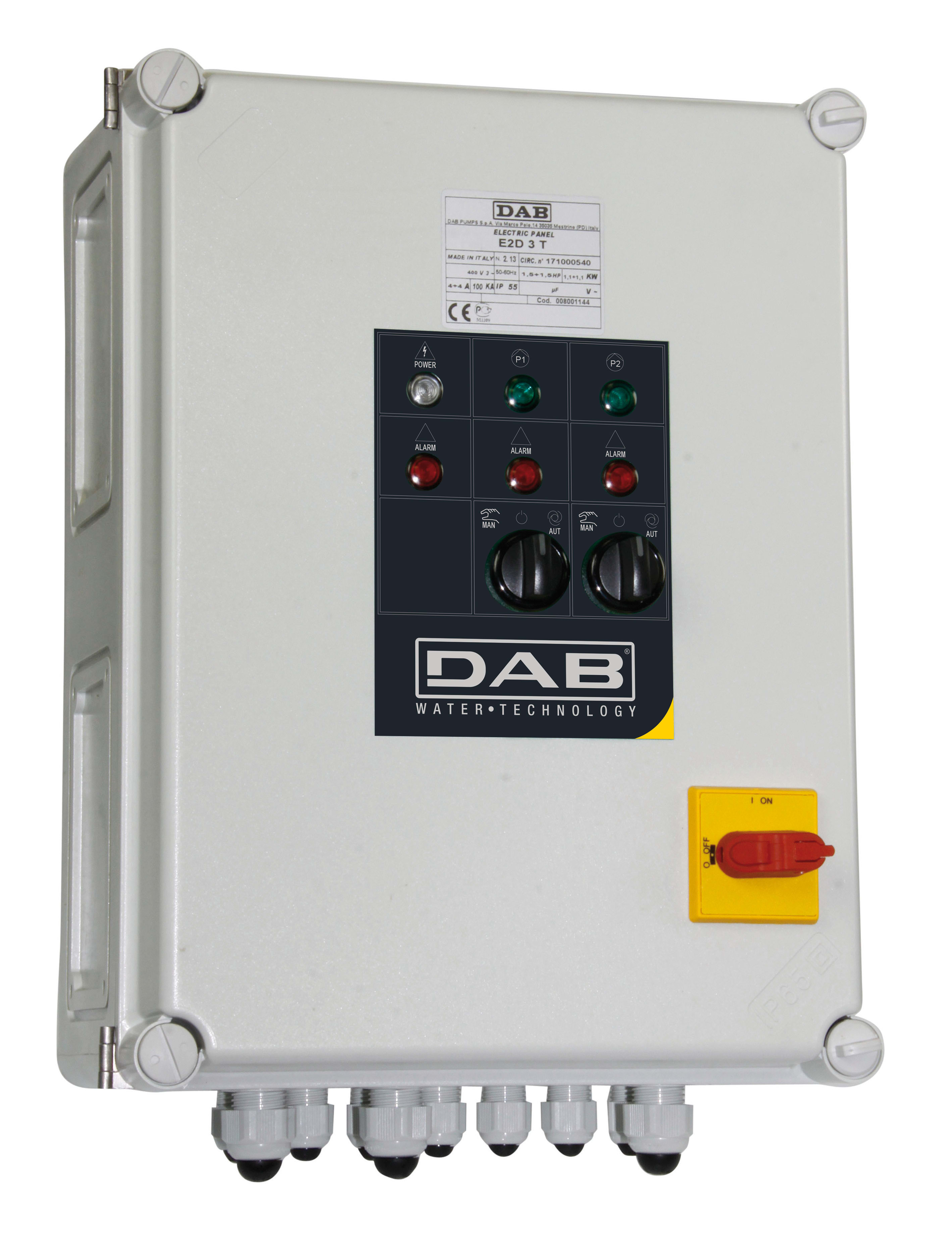 DAB PUMPS SPA - DAB60170065 E2D 2X23A 3X400 50/60 Y/D