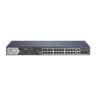 HIKVISION ITALY SRL - HIK301801519 DS-3E0528HP-E : SWITCH GIGABIT HI-POE METALLICO + UPLINK GIGABIT SFP