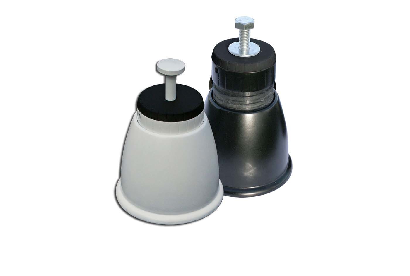 TECNOSYSTEMI SPA SOC - TNSSCD500102 PIEDINO A PAVIMENTO BLACK REGOLABILE  GE