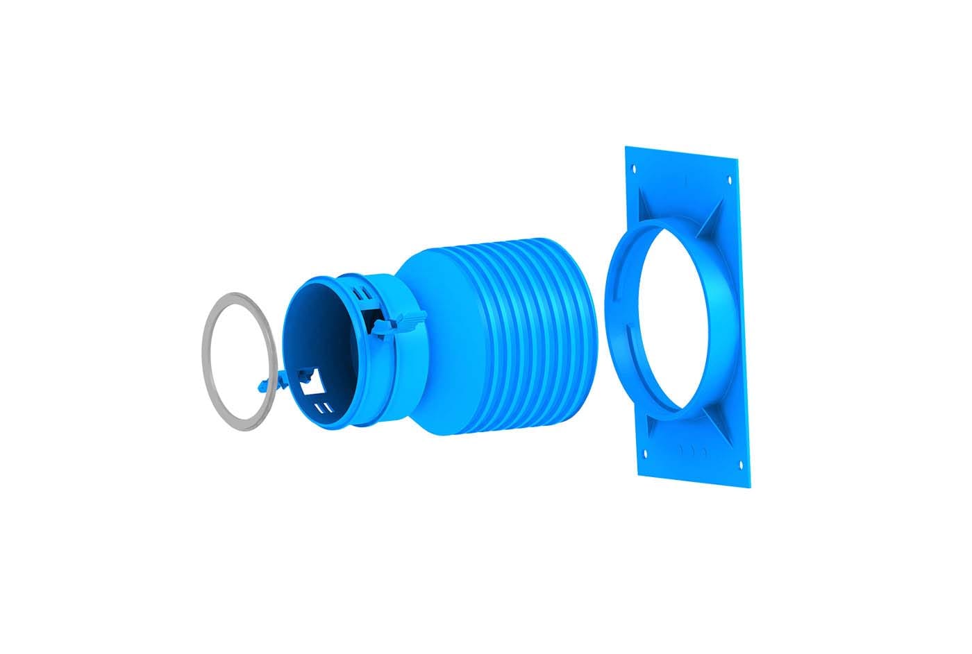 TECNOSYSTEMI SPA SOC - TNS30100240 RACCORDO DIRITTO PER TUBO FLESSIBILE D90