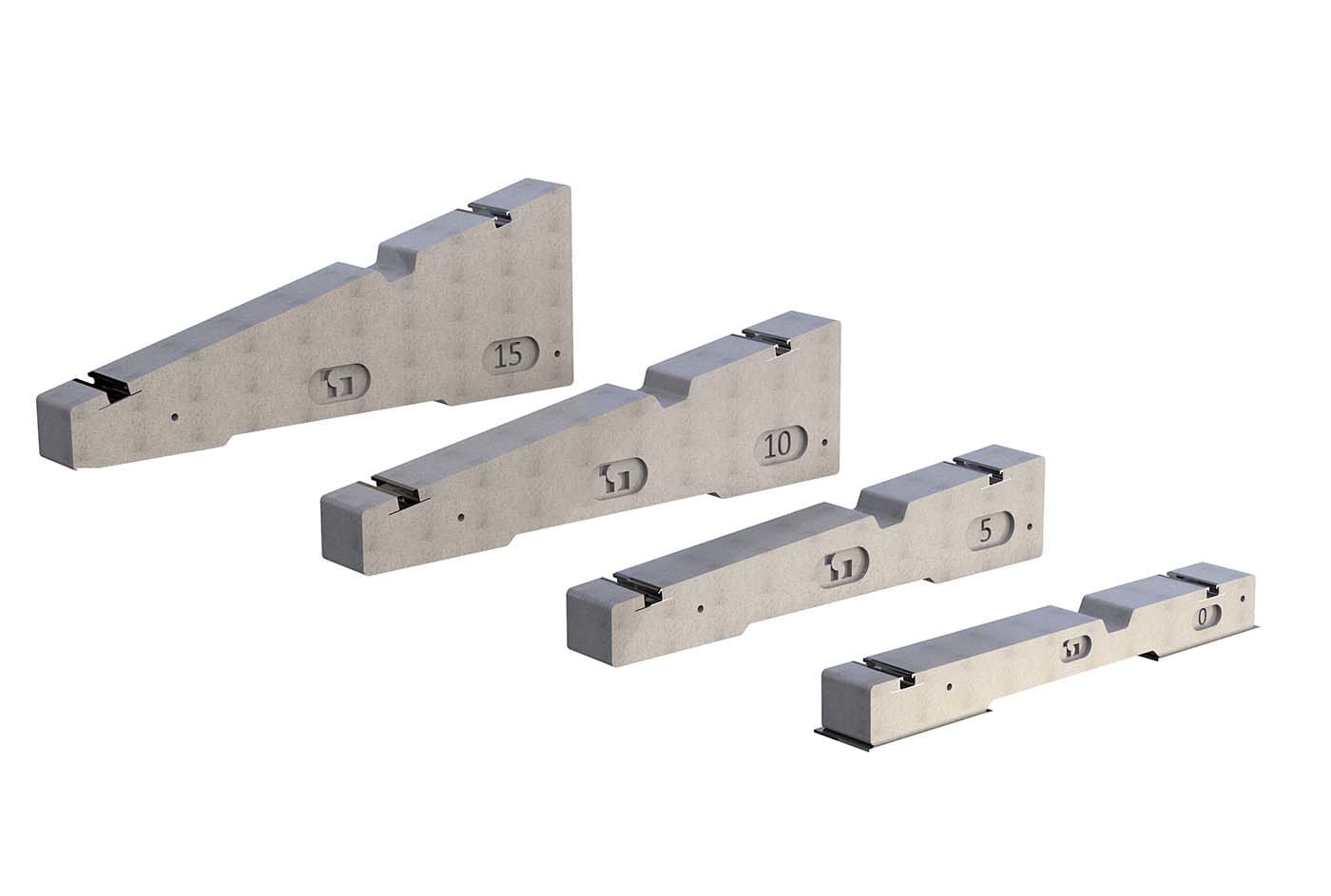 TECNOSYSTEMI SPA SOC - TNSFVD500011 ZAVORRA IN CEMENTO PIATTA 0°