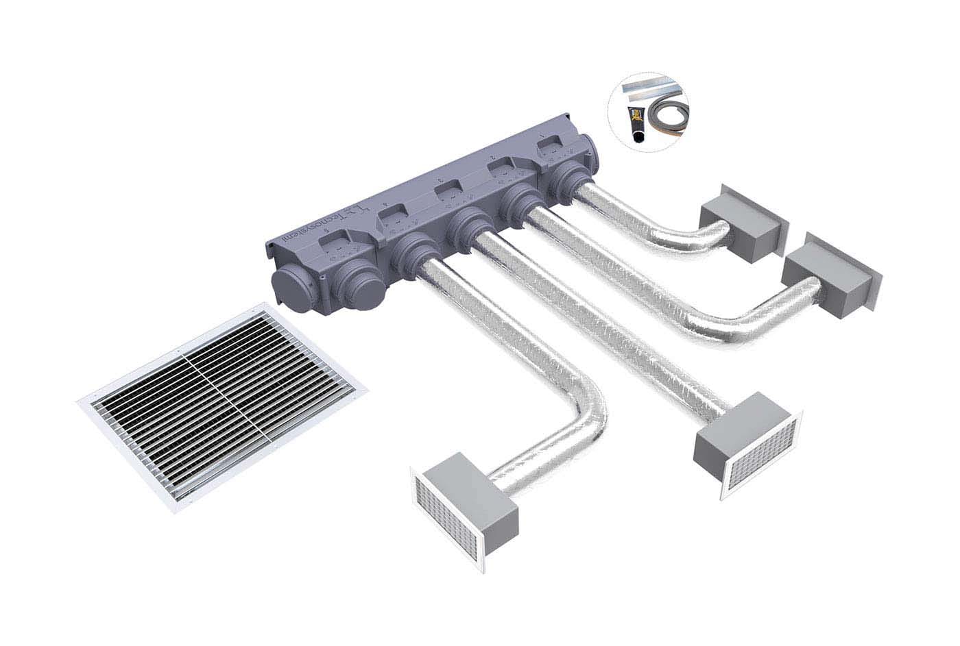 TECNOSYSTEMI SPA SOC - TNSPWD300197 KIT SVELTO UNIVERSAL 4 ZONE CON PLENUM I