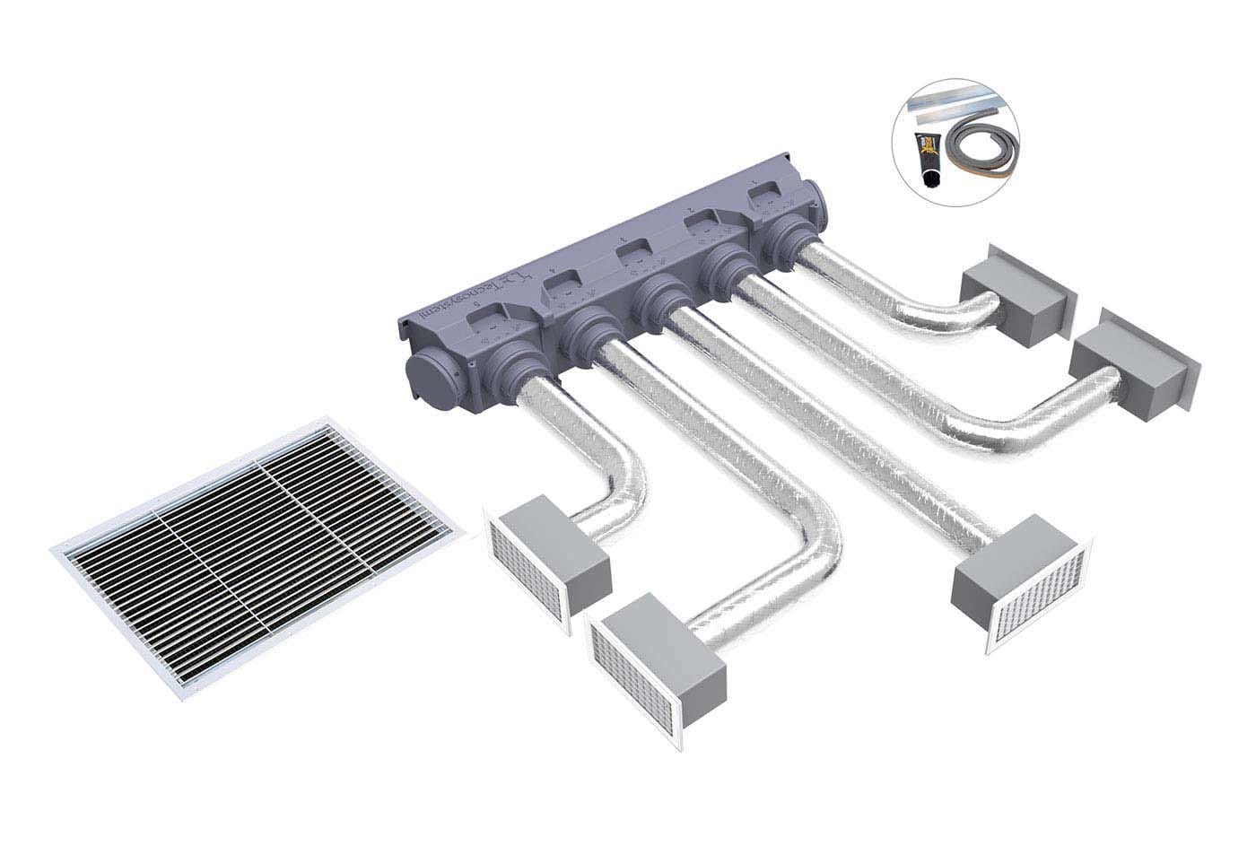 TECNOSYSTEMI SPA SOC - TNSPWD300198 KIT SVELTO UNIVERSAL 5 ZONE CON PLENUM I