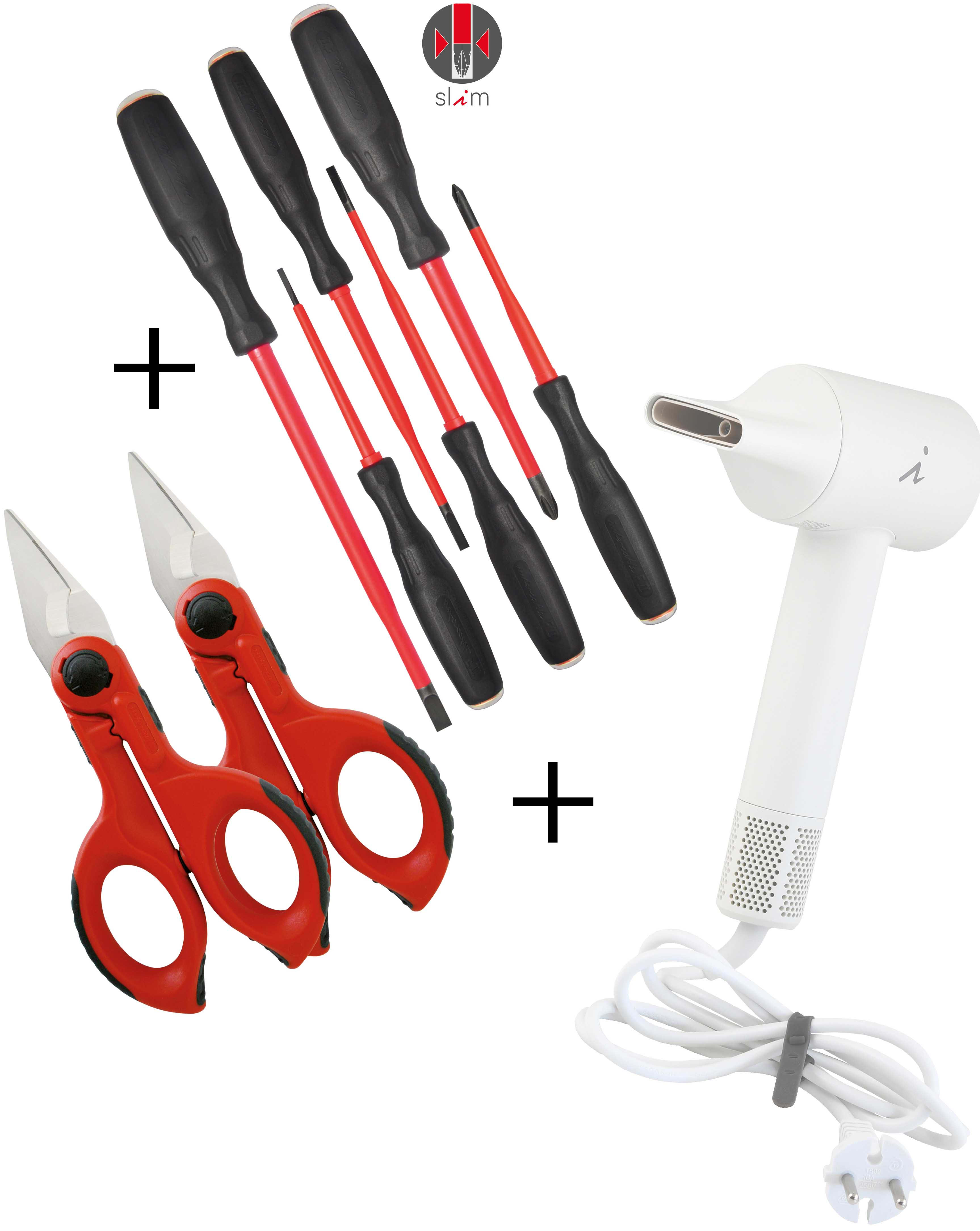 INTERCABLE SRL - INRAO2604 SET 6 GIRAVITI SLIM E 2 FORBICI F1 + ASC
