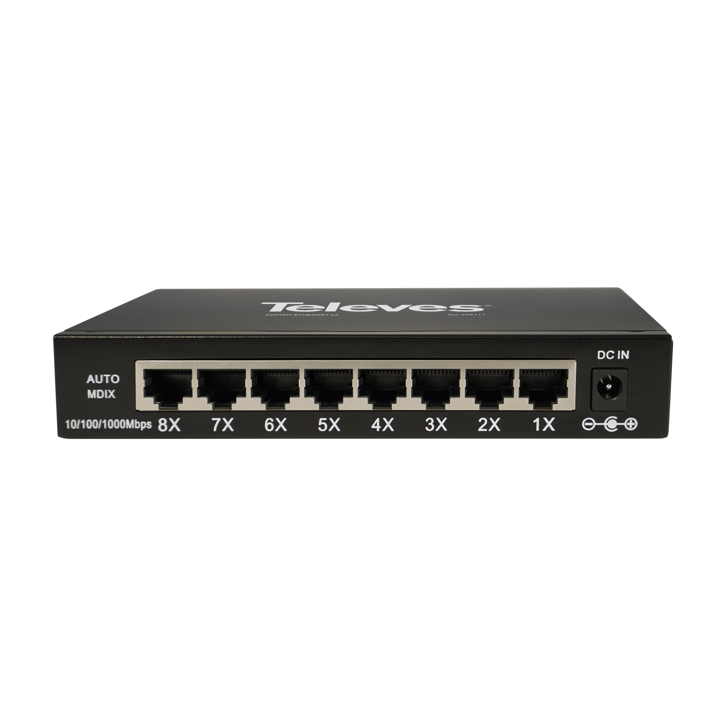 TELEVES ITALIA SRL - TVV768111 SW ETH. L2 NON GEST.: 8X 10/100/1000MBPS