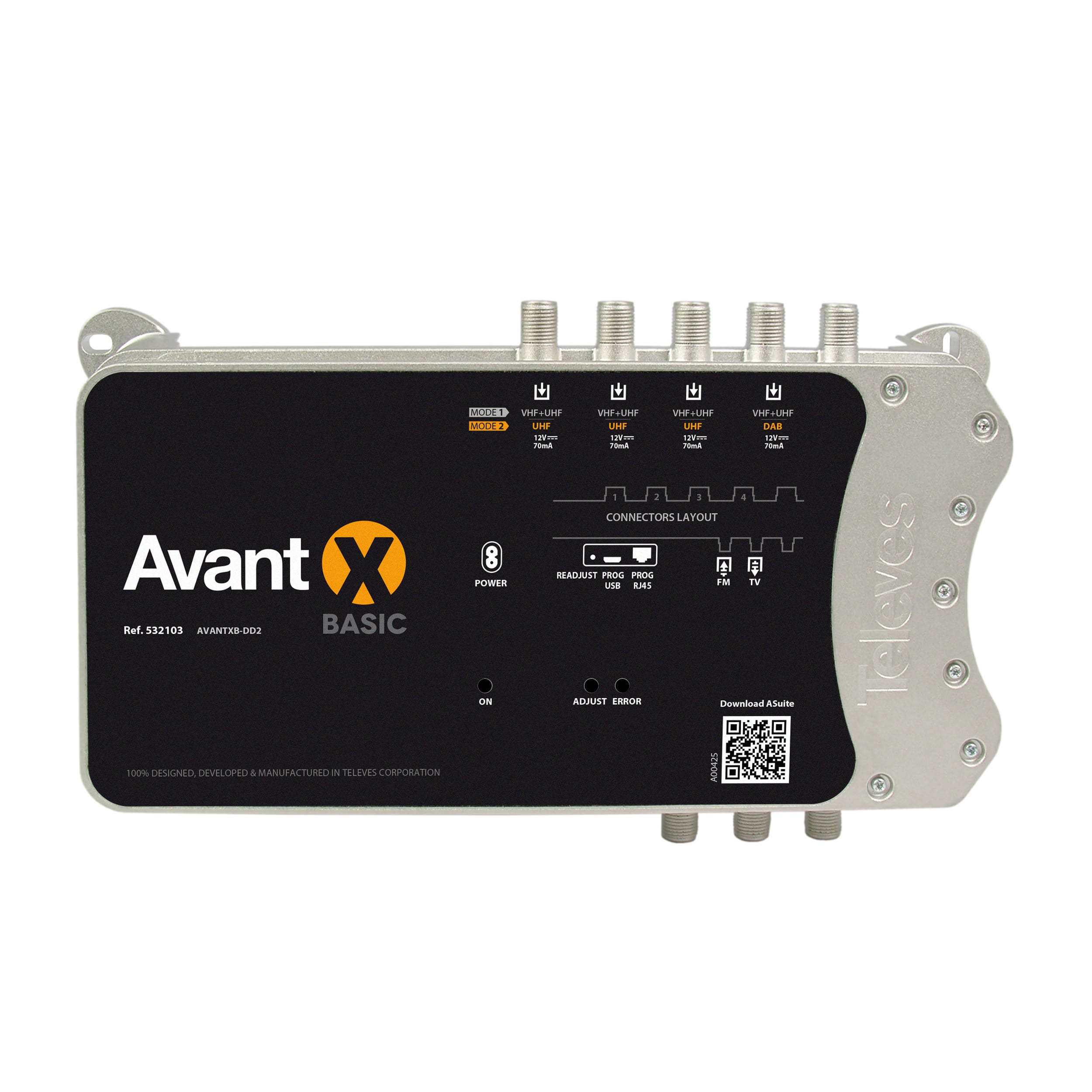 TELEVES ITALIA SRL - TVV532103 AVANTX BASIC FM-4X(U/V) FM-DAB-3XU