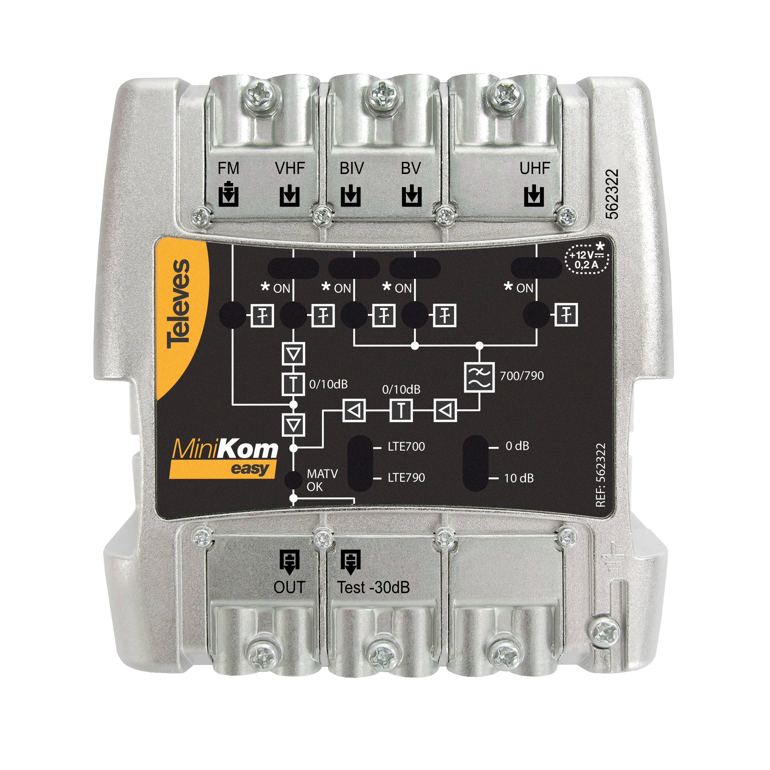 TELEVES ITALIA SRL - TVV562322 AMP.MINIKOM 5/1EASYF FM-V-U-21..32-36..4