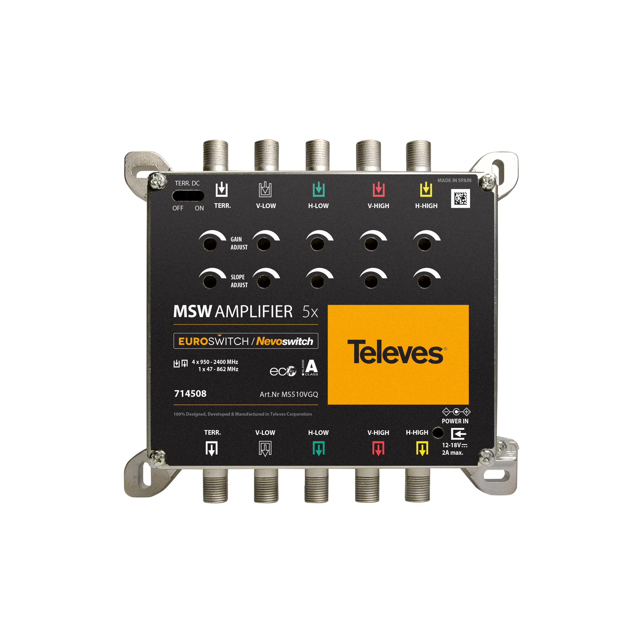 TELEVES ITALIA SRL - TVV714508 EURO/NEVO AMPLIF.5X5 F G10/11DB VU118