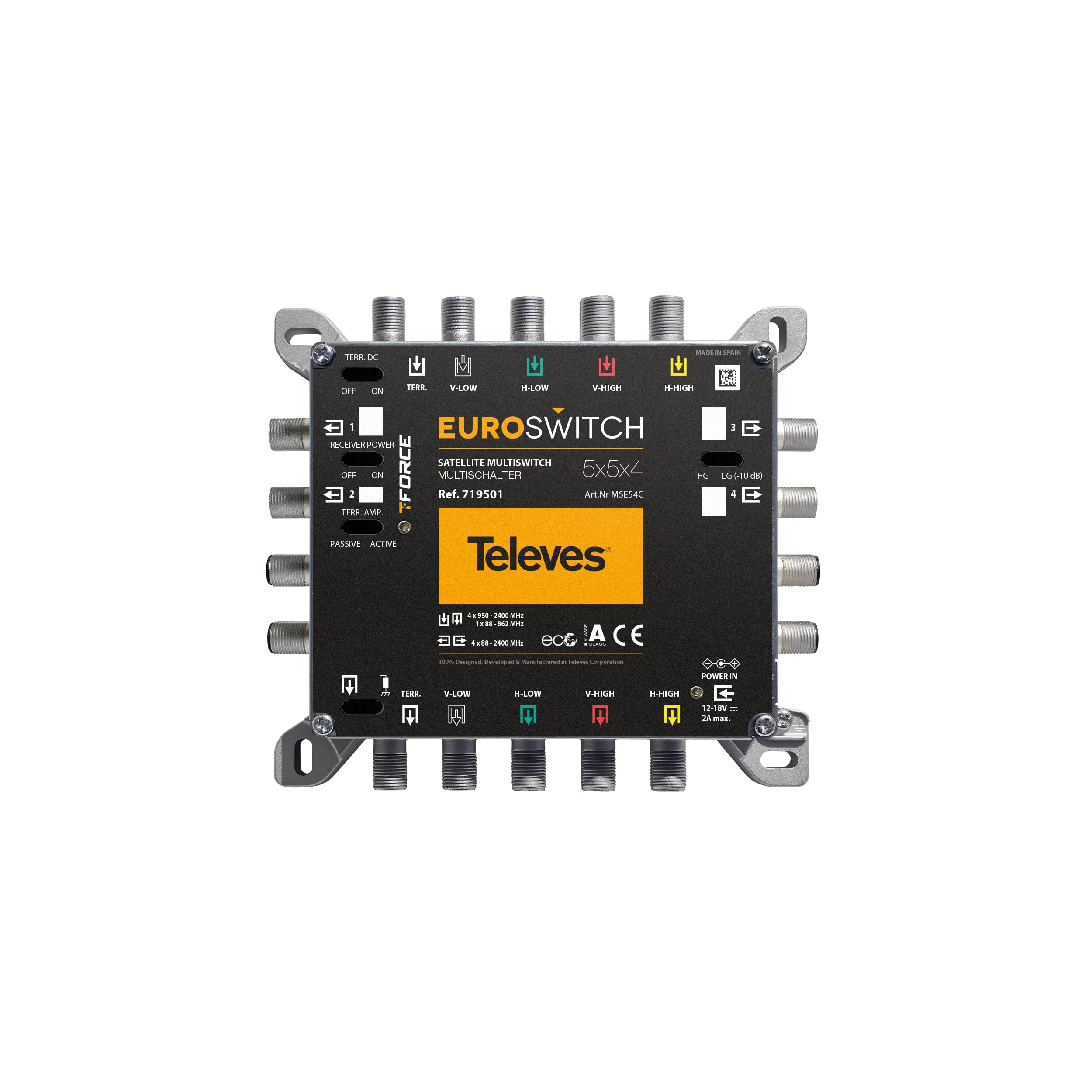 TELEVES ITALIA SRL - TVV719501 EUROSWITCH 5X5X4 F TERMINAL/CASCATA