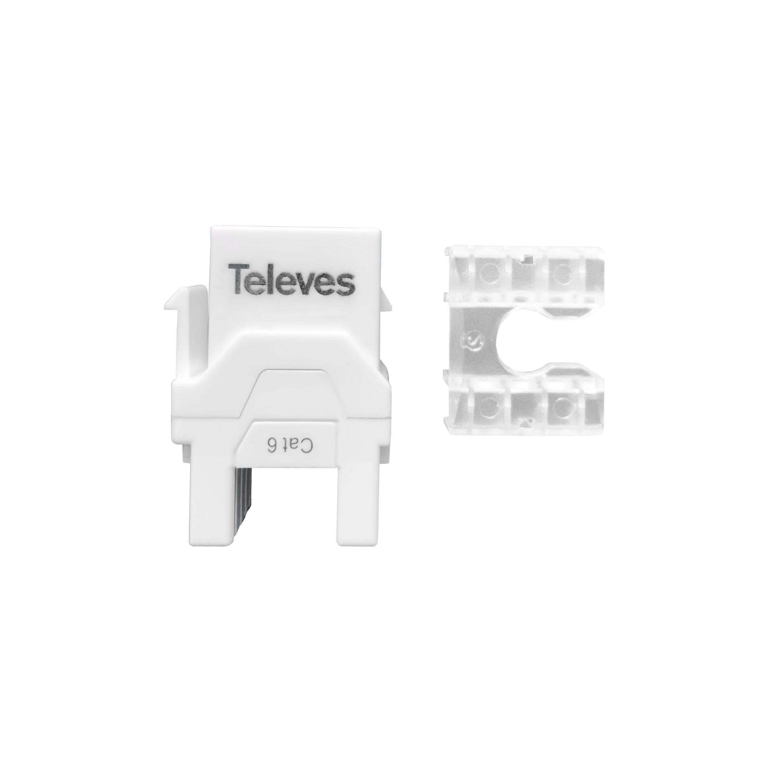TELEVES ITALIA SRL - TVV209901 CONN.RJ45 UTP CAT 6 FEM.90 /180 .BI.CAS1