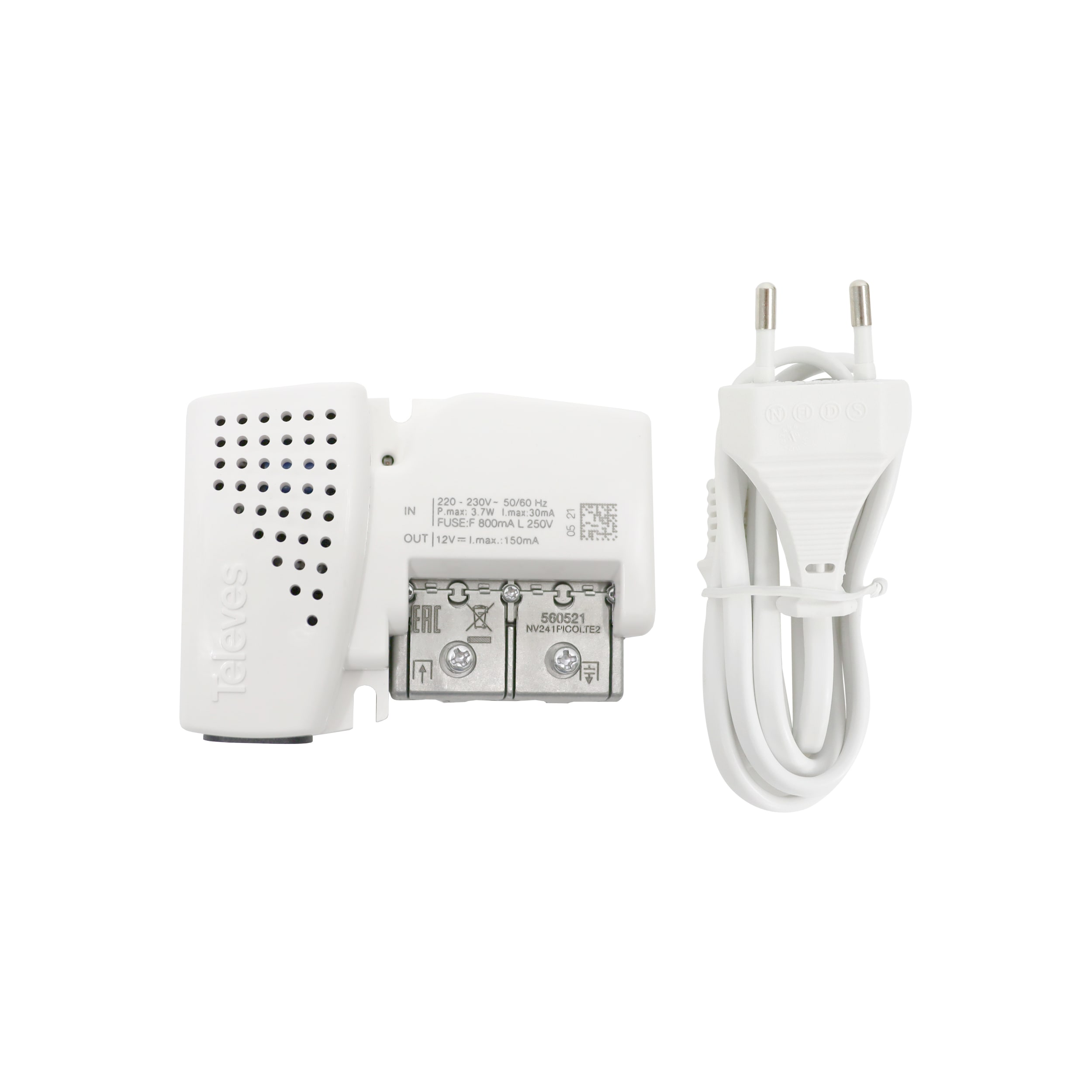 TELEVES ITALIA SRL - TVV560521 AMP.INT.1U 47..694MHZ G14/20DB AUTOREG.+