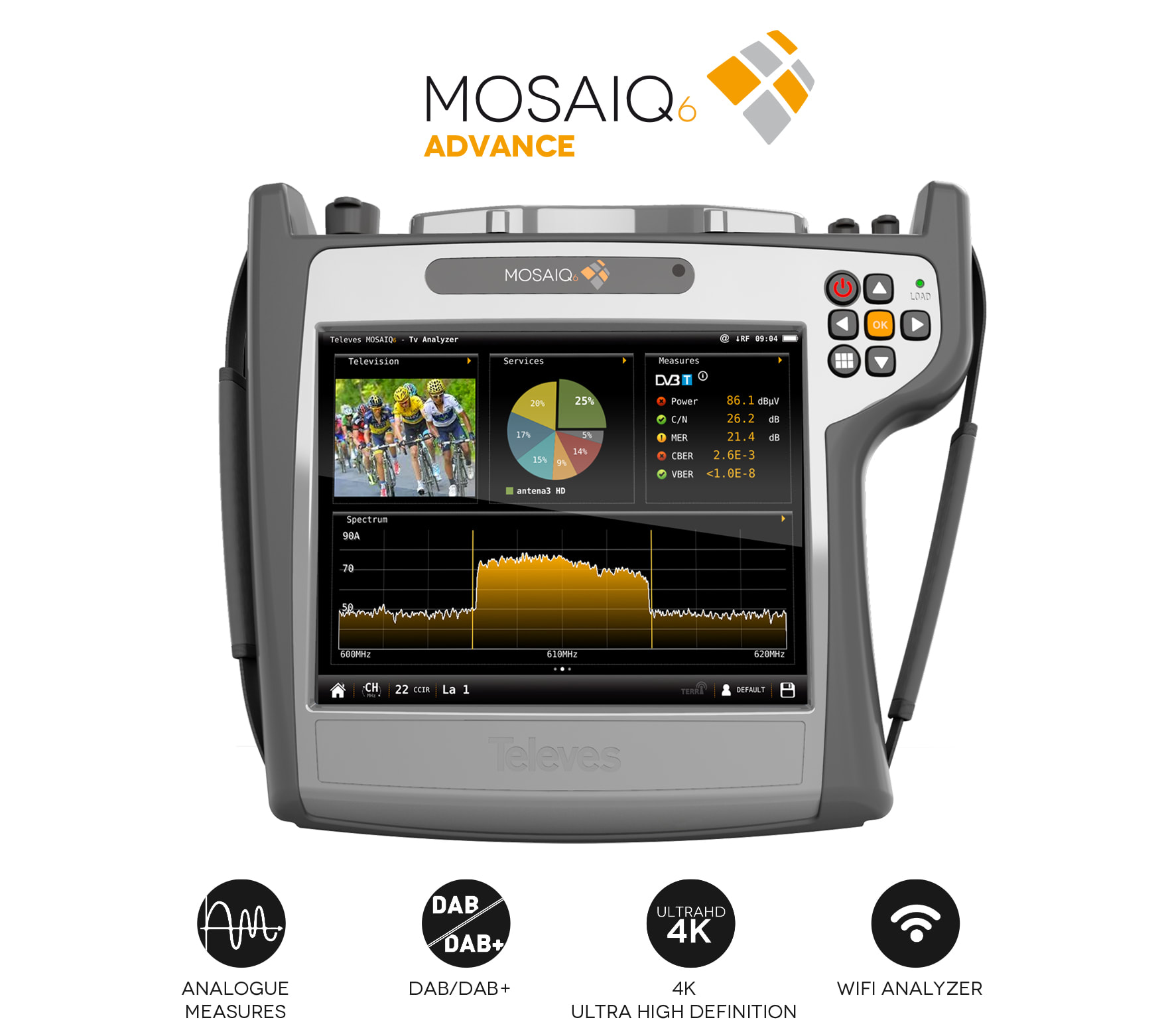 TELEVES ITALIA SRL - TVV596105 MOSAIQ6 ADVANCE: FULL COMBO+FO(+ BORSA)