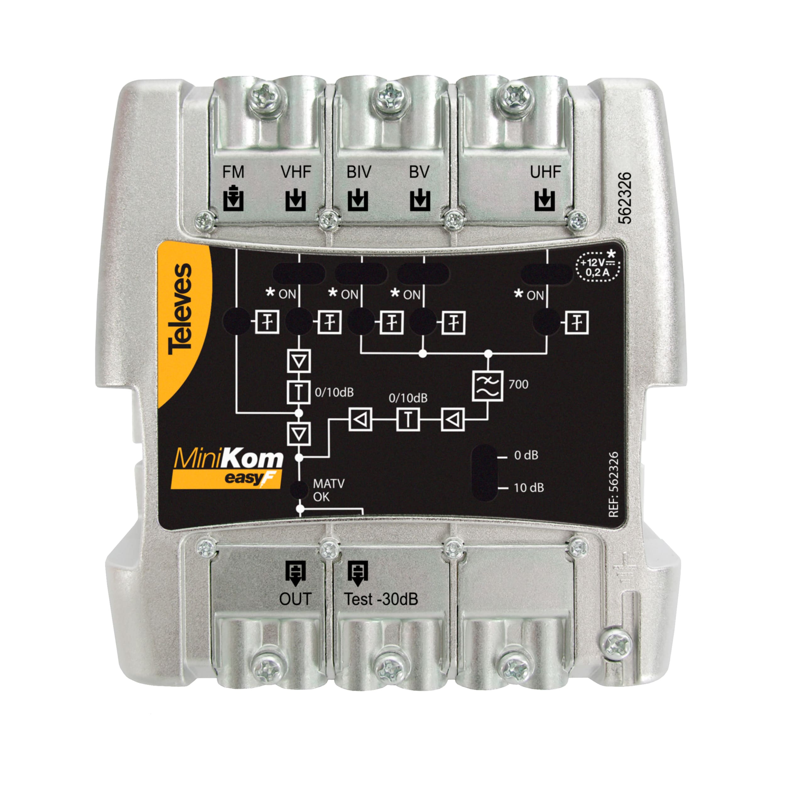 TELEVES ITALIA SRL - TVV562326 AMP.MINIKOM 5/1 EASYF FM-V-U-21..38-42..