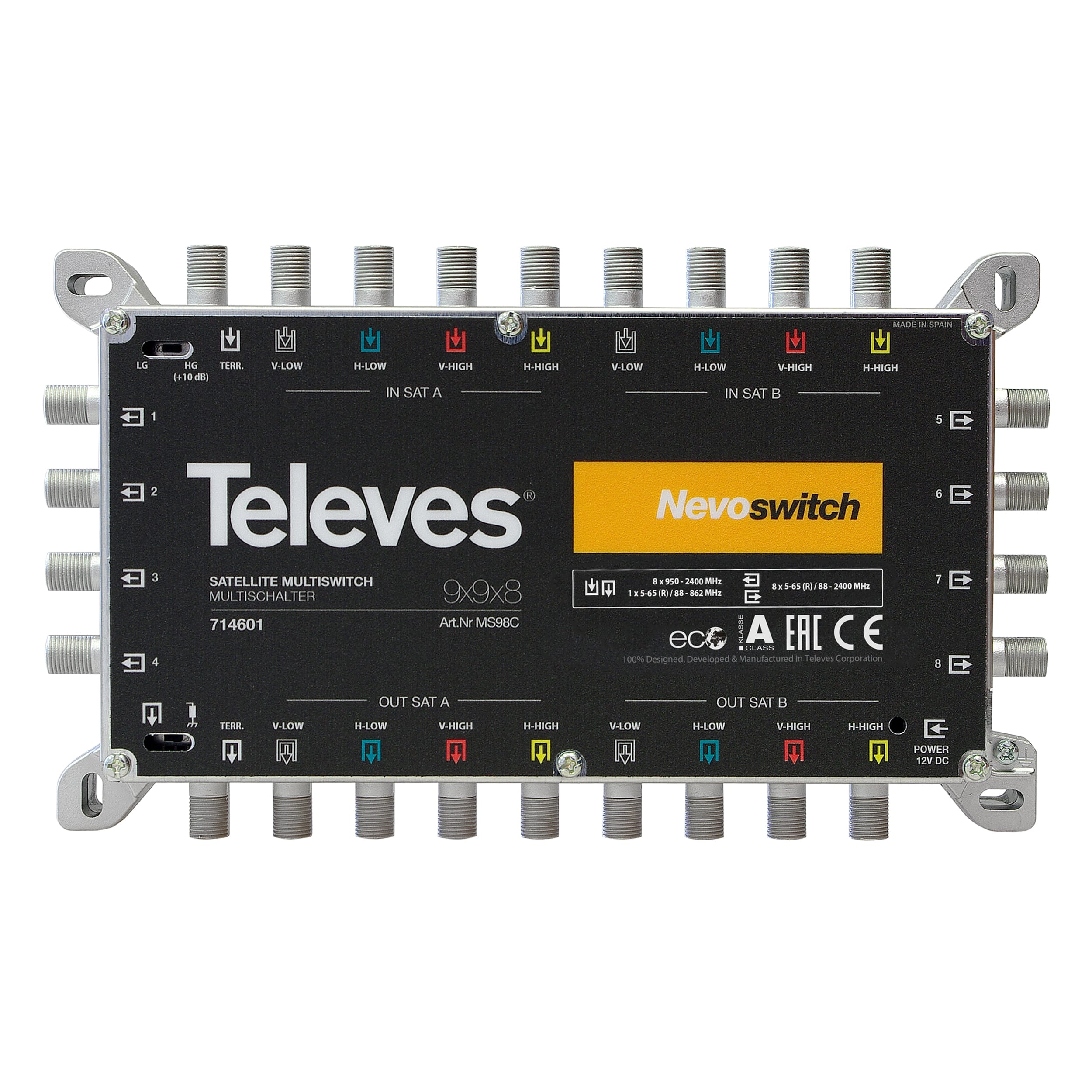 TELEVES ITALIA SRL - TVV714601 NEVOSWITCH 9X9X8 F TERMINALE/CASCATA