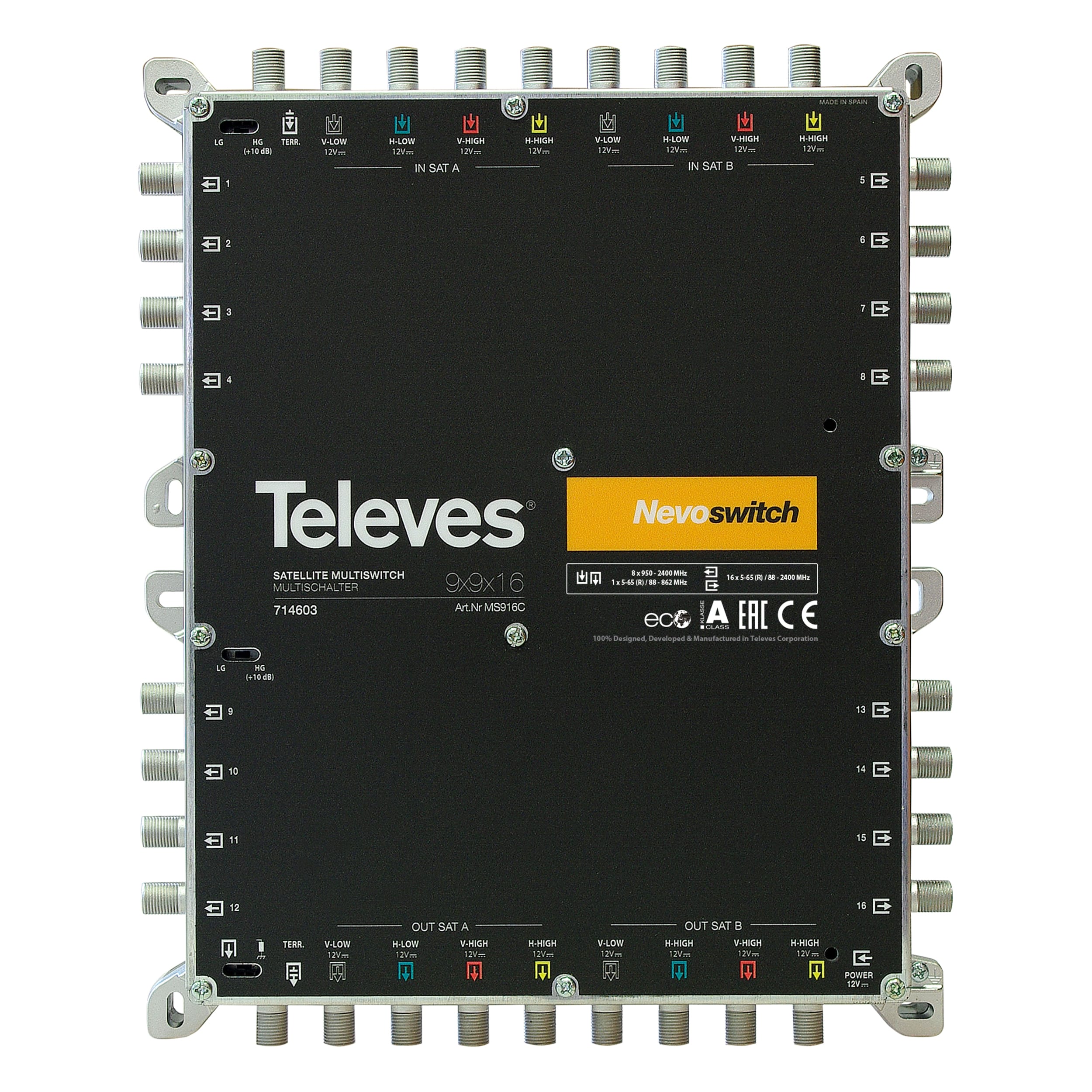 TELEVES ITALIA SRL - TVV714603 NEVOSWITCH 9X9X16 F TERMINALE/CASCATA