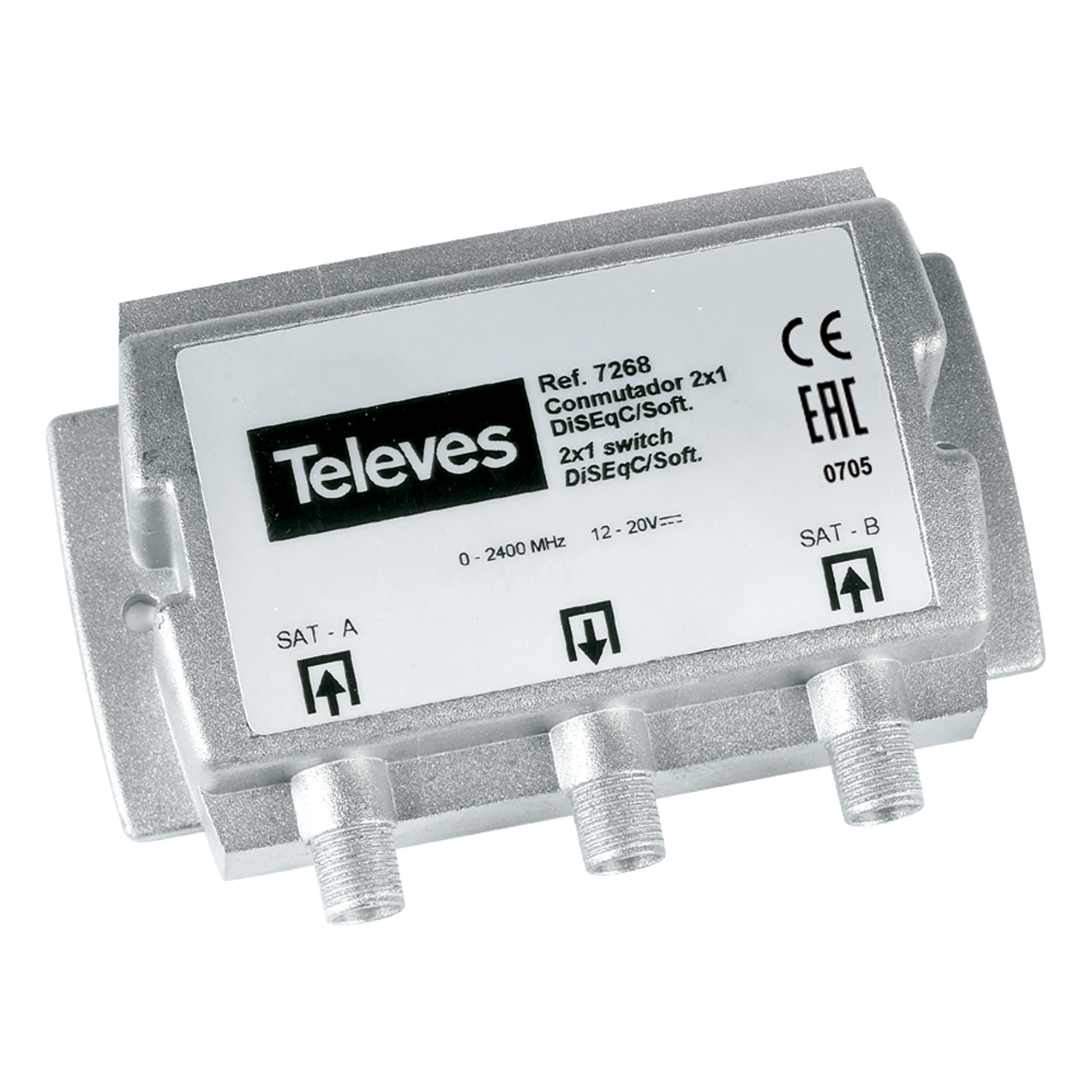 TELEVES ITALIA SRL - TVV7268 SWITCH DISEQC 2.0 2I/1U 0...2400MHZ