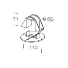 DISANO - DIS99133600 SUPPORTO A PALO 120 NERO