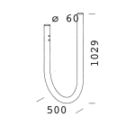 DISANO - DIS99132900 BRACCIO CURVO 129 GREY9007