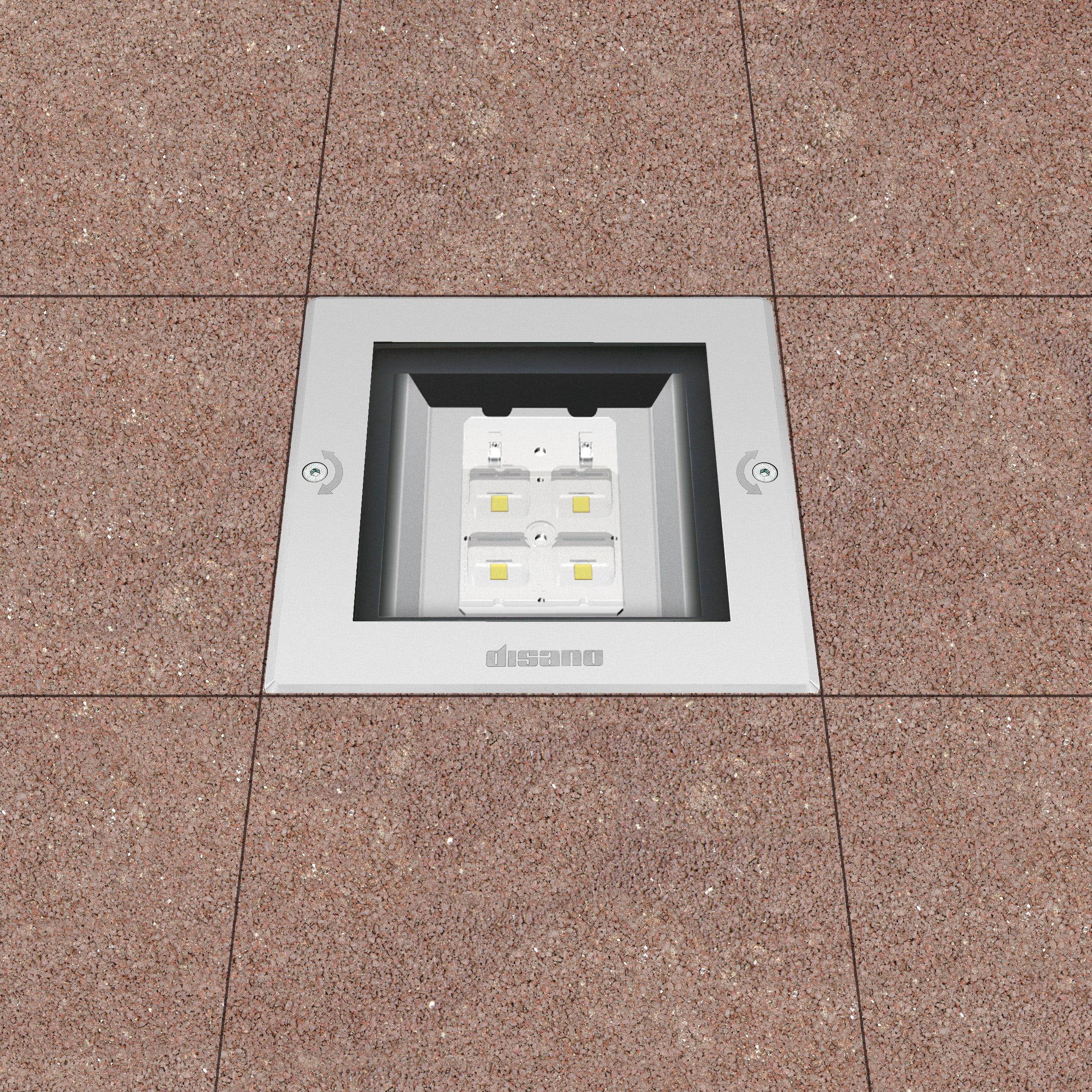DISANO - DIS53042400 MINIQUADRO 1825 LED 9W CLD INOX