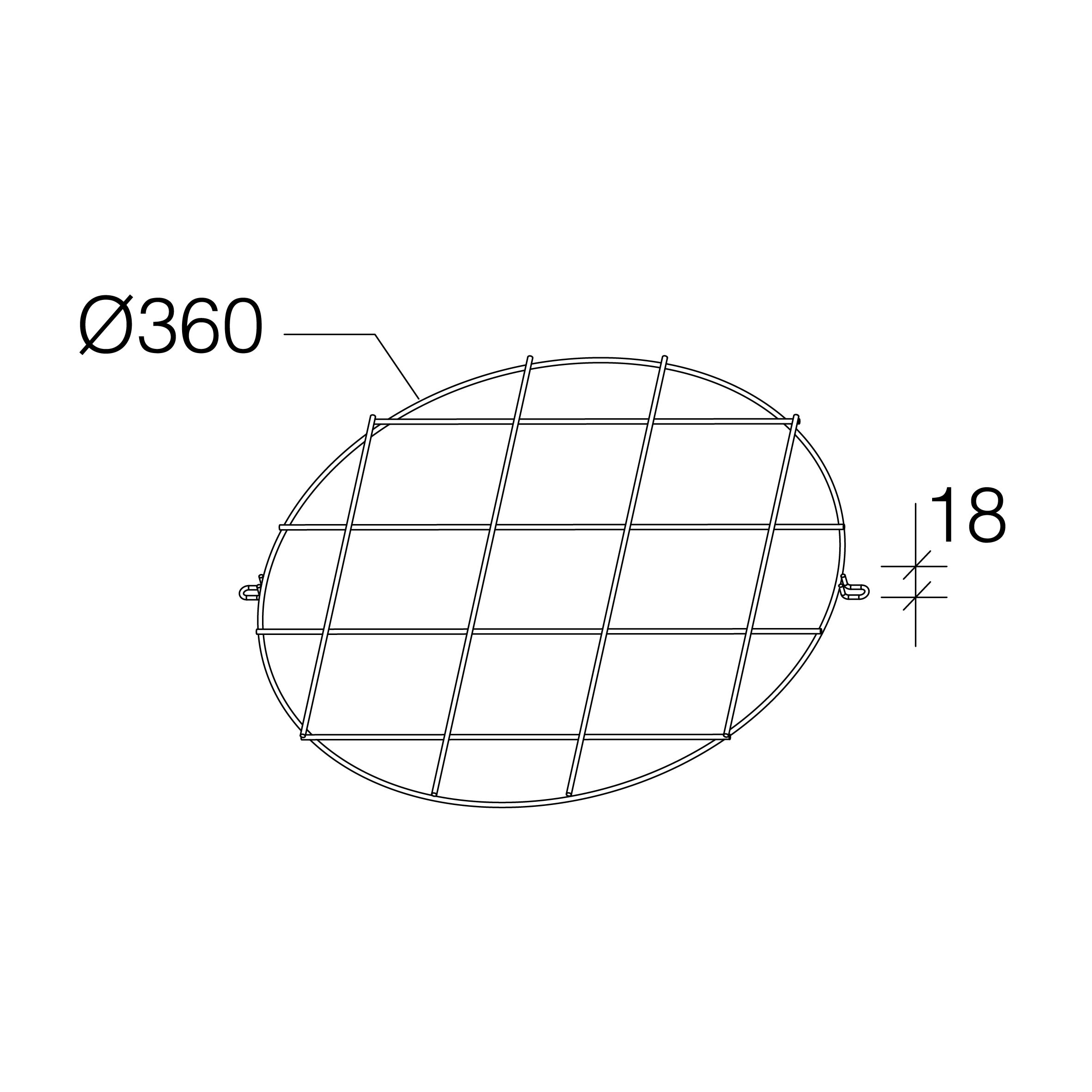 DISANO - DIS99569800 Gabbia di protezione 370mm