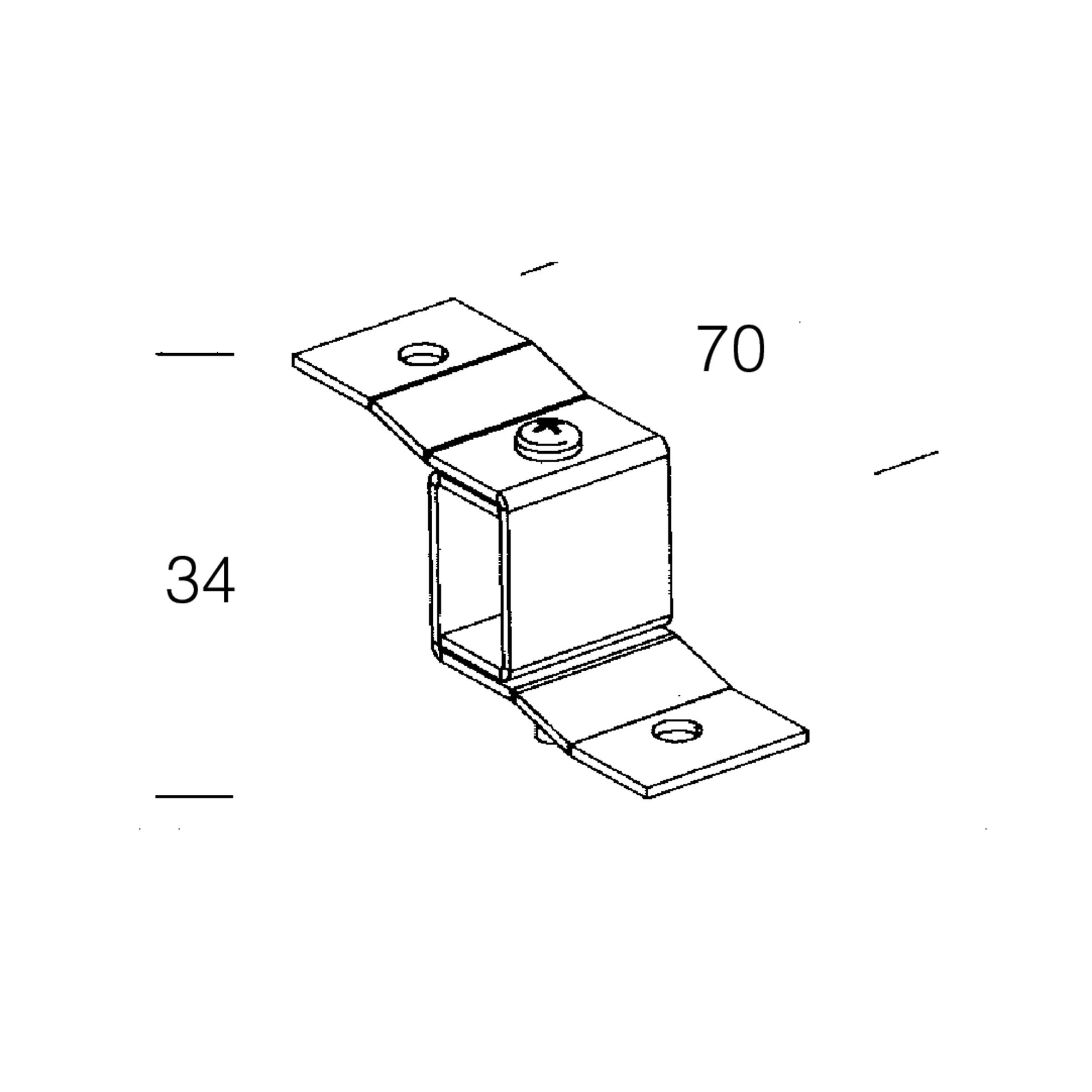 DISANO - DIS99522500 SHOOK/PANEL BRACKET-SAFETY 325 GALVAN.