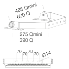 DISANO - DIS99569500 STAFFA A PARETE 38 RAL7021