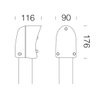 DISANO - DIS99125200 ATTACCO PALO GARDEN 452 NERO