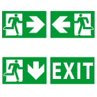DISANO - DIS99513600 PITTOGRAMMA EXIT 470 VERDE