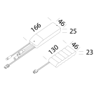 DISANO - DIS99765800 CASSET.EM ASTRO 1175 1500LM CNL-E NERO