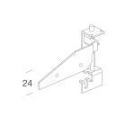 DISANO - DIS99802600 STAFFA REGOLABILE 901 ZINCATO