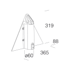 DISANO - DIS99121800 ATTACCO PALO MERIDIANA 96 GRAFITE