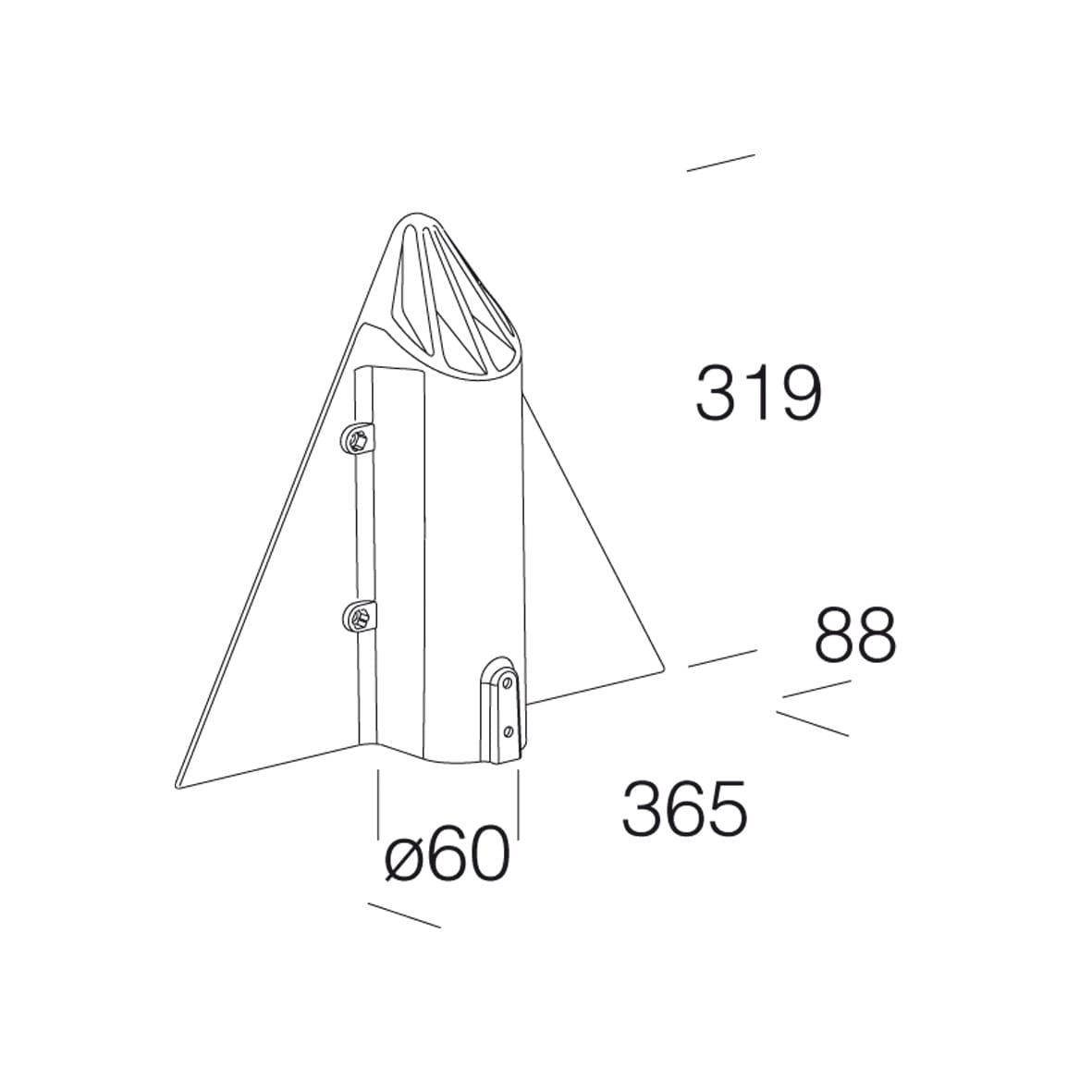 DISANO - DIS99121700 ATTACCO PALO MERIDIANA 96 GREY