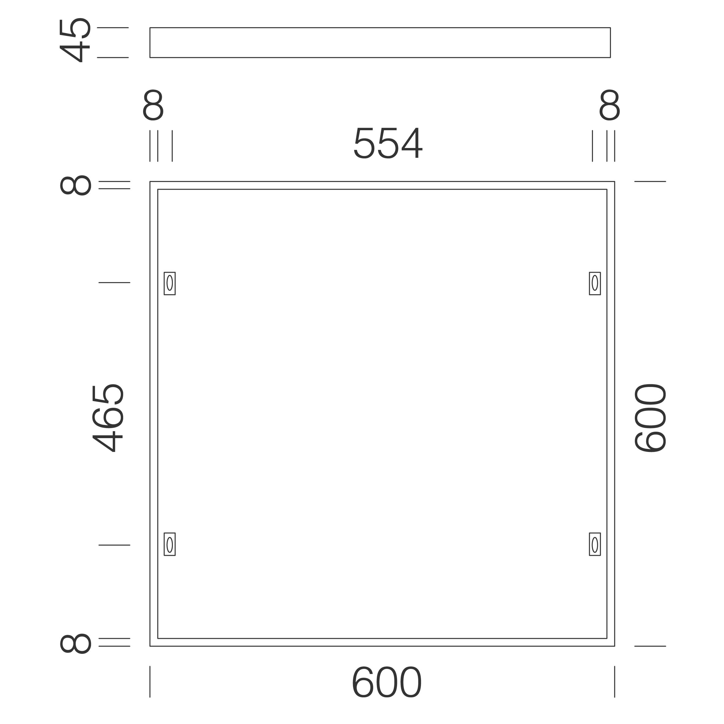 DISANO - DIS99803100 Cornice 600x600 h45mm