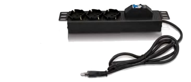 ITEM - IT220615 BARRA AL. 10 CON 2 PRESE SCHUKO + INTER